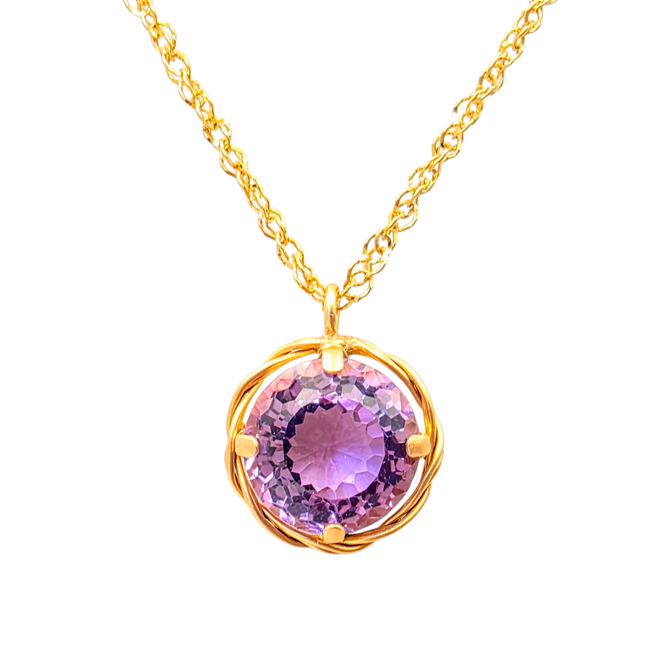 K10YG アメシスト ペンダント<Selection|12〜1月>