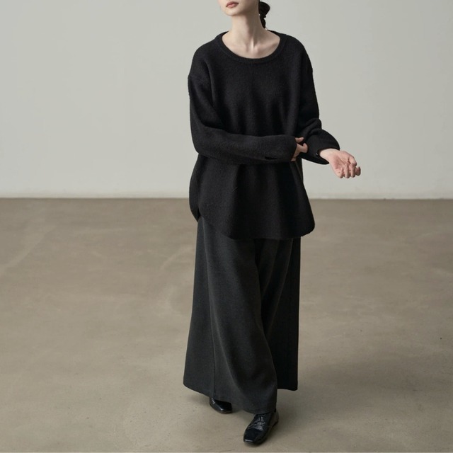 Soft wide flow pants【2color】 C1451