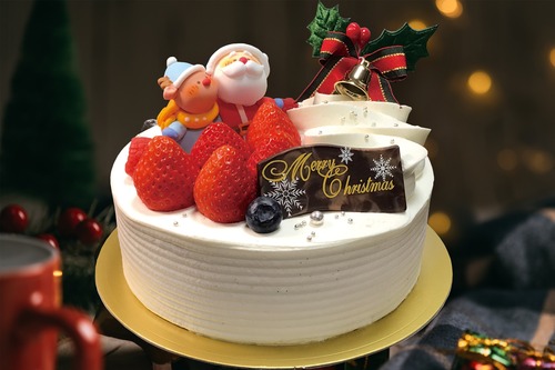 【オーキッドお渡し】クリスマスケーキ◆イチゴ生クリーム15㎝（宅配不可）