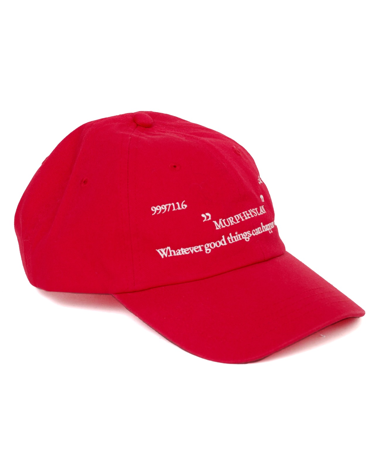 MURPHH  "MURPHH'S LAW" CAP〔RED〕