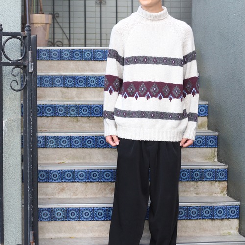 .malo CASHMERE100% CHUNKY KNIT MADE IN ITALY/マーロカシミヤ100%チャンキーニット2000000008127