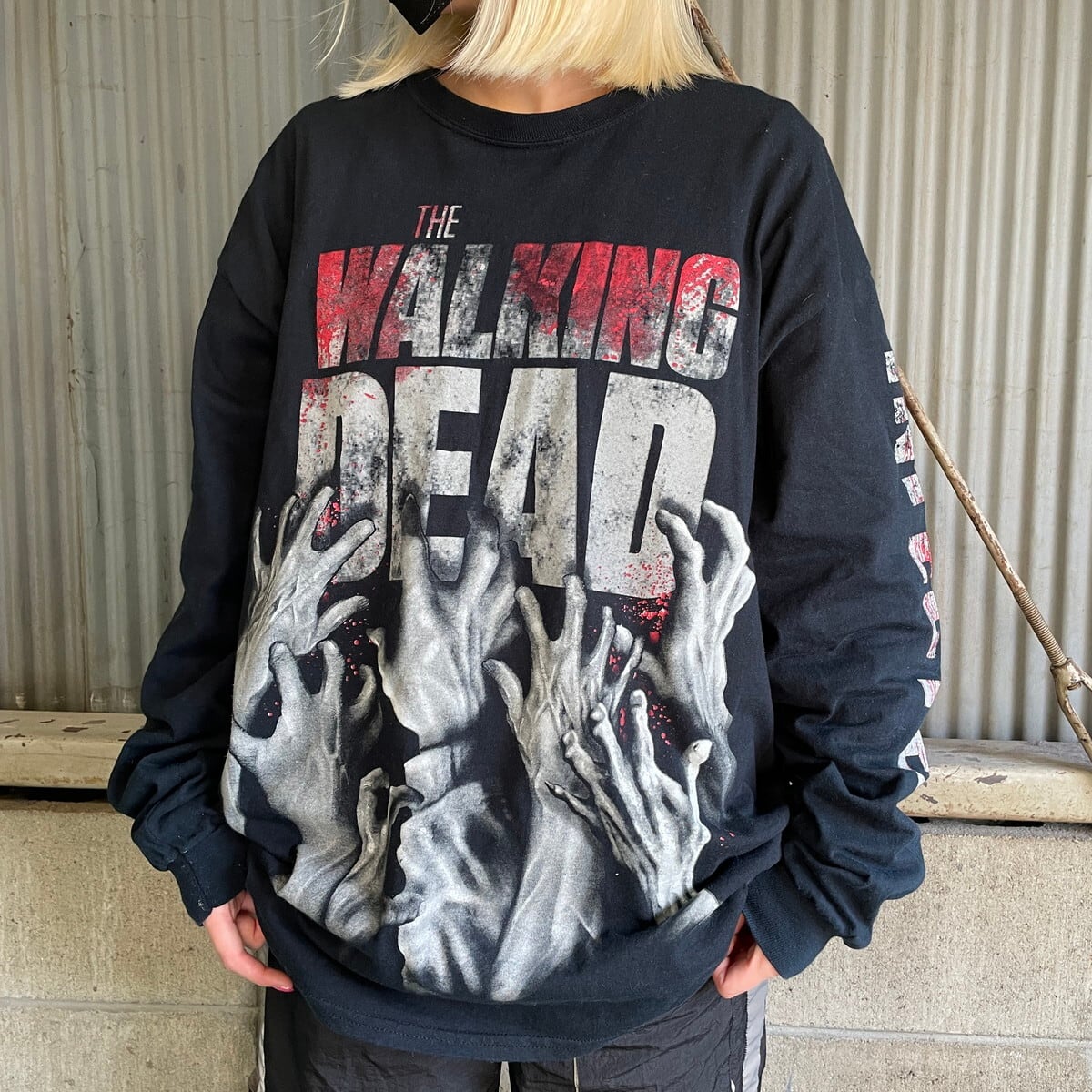 THE WALKING DEAD ウォーキングデッド プリント ロングTシャツ メンズ 