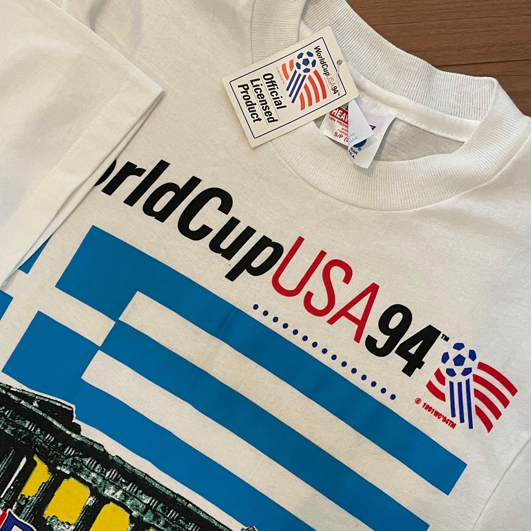 HANES】90s USA製 FIFA World Cup 94 Tシャツ ギリシャ代表 タグ付き  