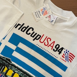 【HANES】90s USA製 FIFA World Cup 94 Tシャツ ギリシャ代表 タグ付き デッドストック US古着