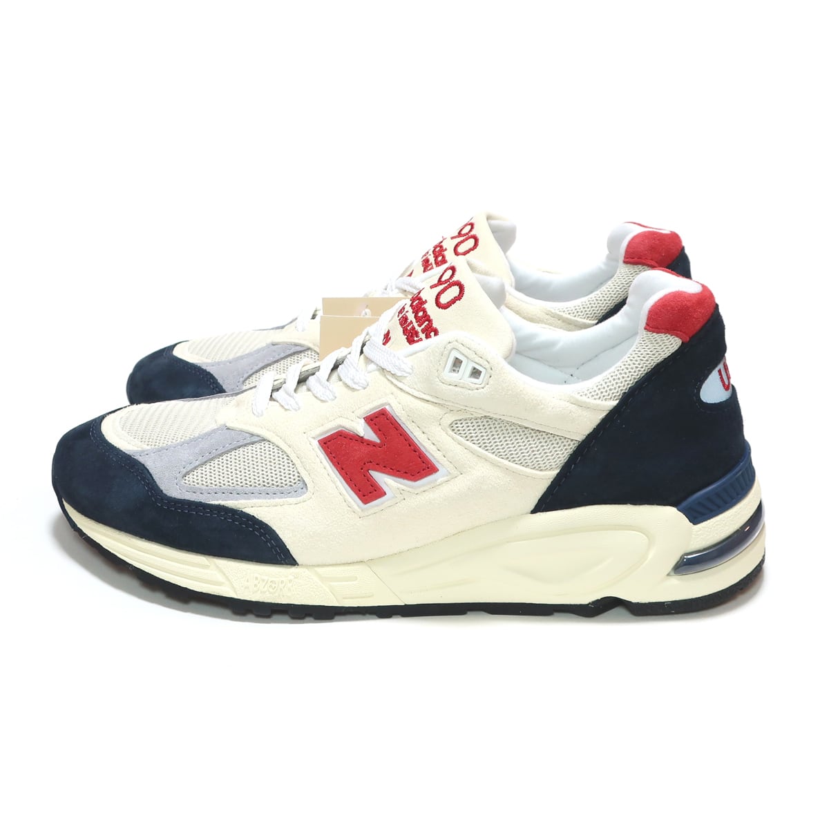 NEW BALANCE M990TA2 WHITE/BLUE/RED MADE IN USA M990V2