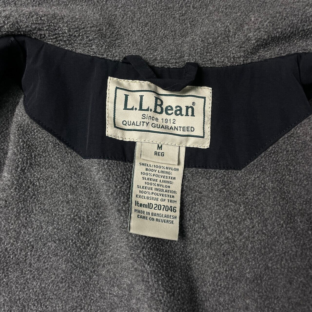 L.L.Bean 00s Y2K ナイロン フリース ウォームアップ ジャケット