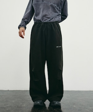 YDOT /  YU61802 TECH FLEECE CIRCLE BUGGY PANTS(BLACK)