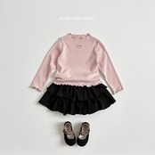 【取寄/韓国直送】VIVID-I ハートアイレットTシャツ|秋服|韓国子供服|26/AT