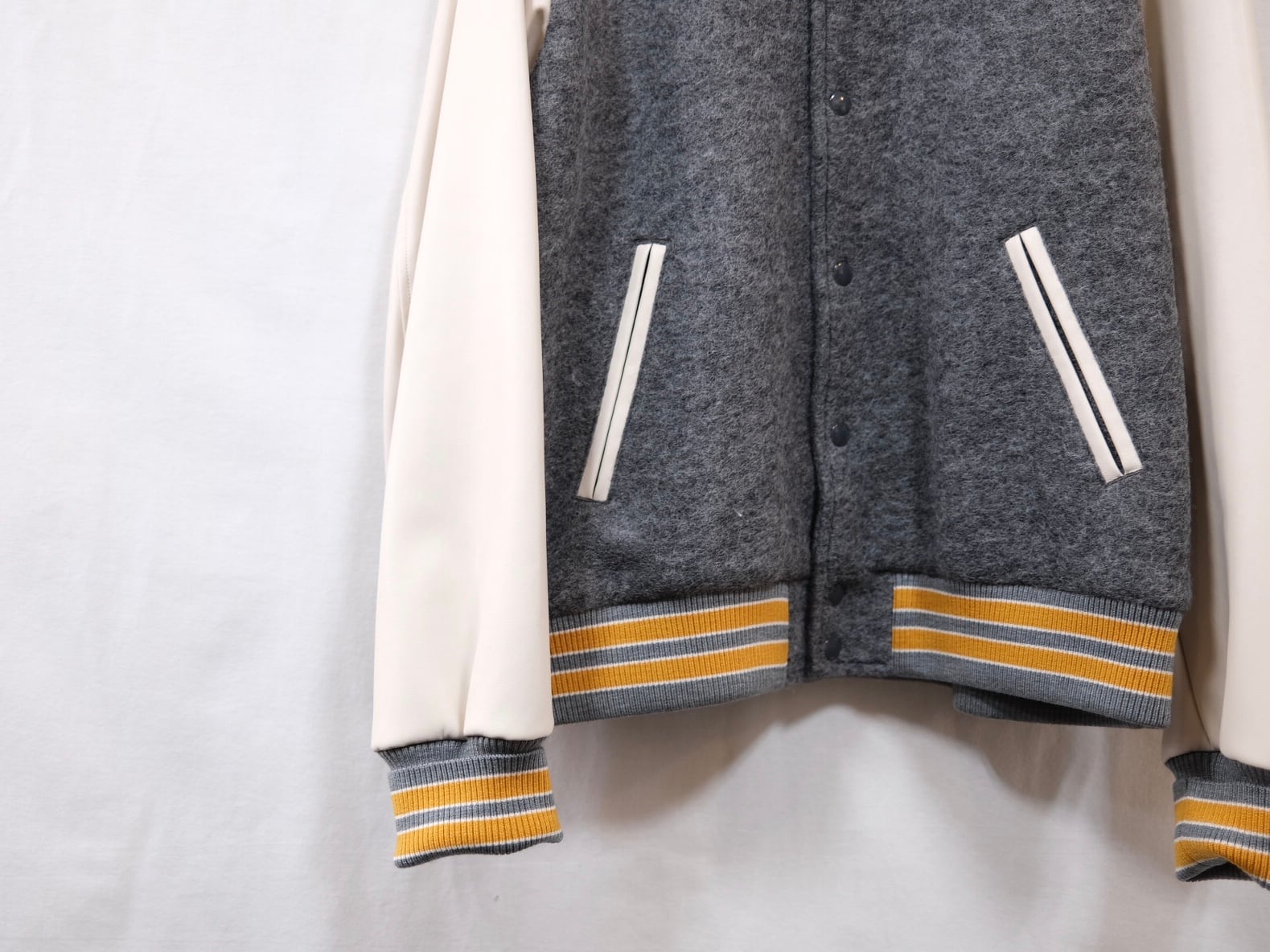 DIGAWEL” Varsity Jacket( URU TOKYO×DIGAWEL )Gray” | Lapel DIGAWEL” Varsity Jacket( URU TOKYO×DIGAWEL )Gray” | Lapel