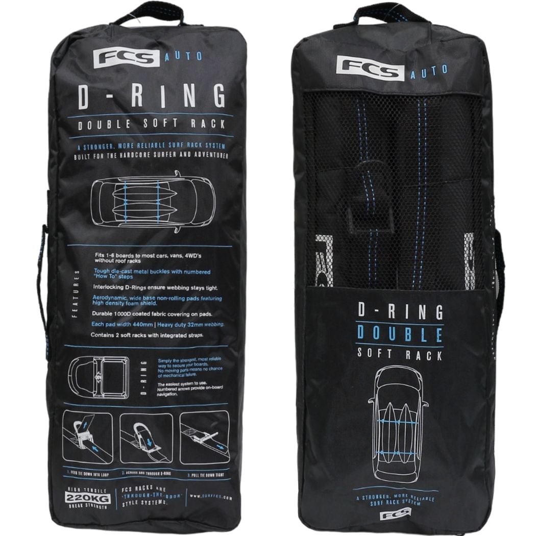 FCS D-RING DOUBLE SOFT RACKS 2列 エフシーエス D-ring ロック ソフト