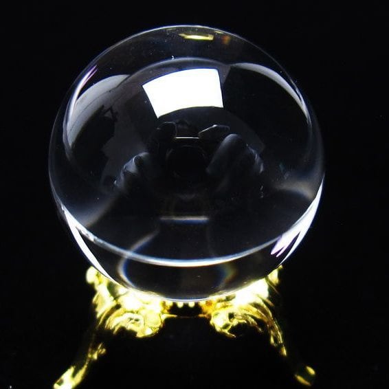 水晶 丸玉 ブラジル産 24mm 一点物 141-6426