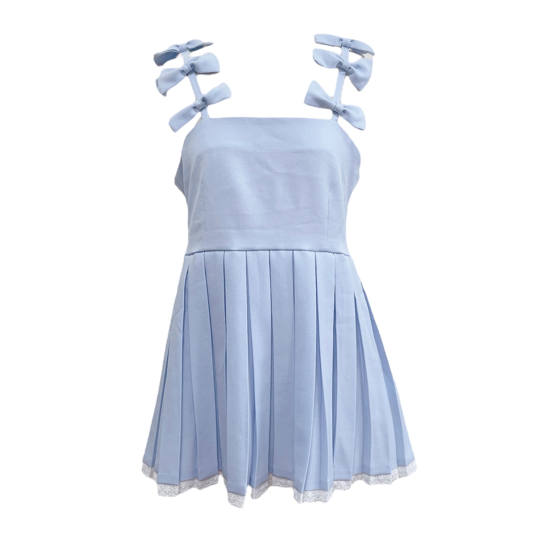 ♡ lilLilly Starry マシュマロチュニックワンピ WHITE