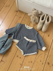 韓国子供服 / BANANA J / 26Autumn / ニットボーダーパンツ / 秋服 / キッズ *XS~JS*
