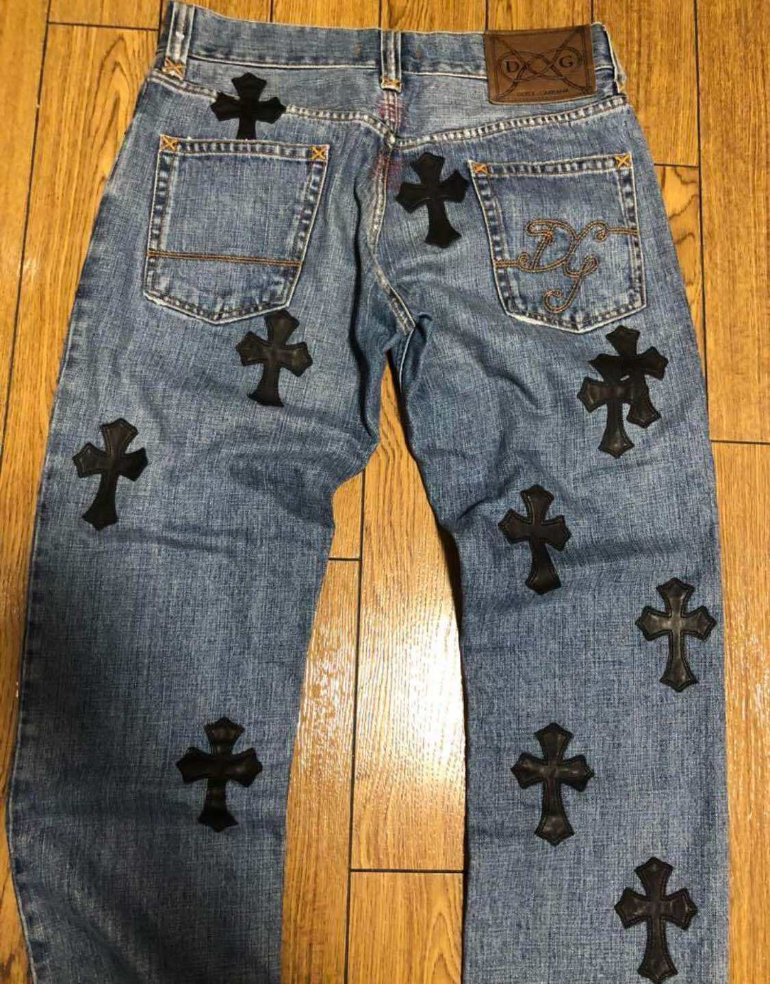 CHROME HEARTS クロムハーツ クロスパッチ デニム ドルガバ ジーパン