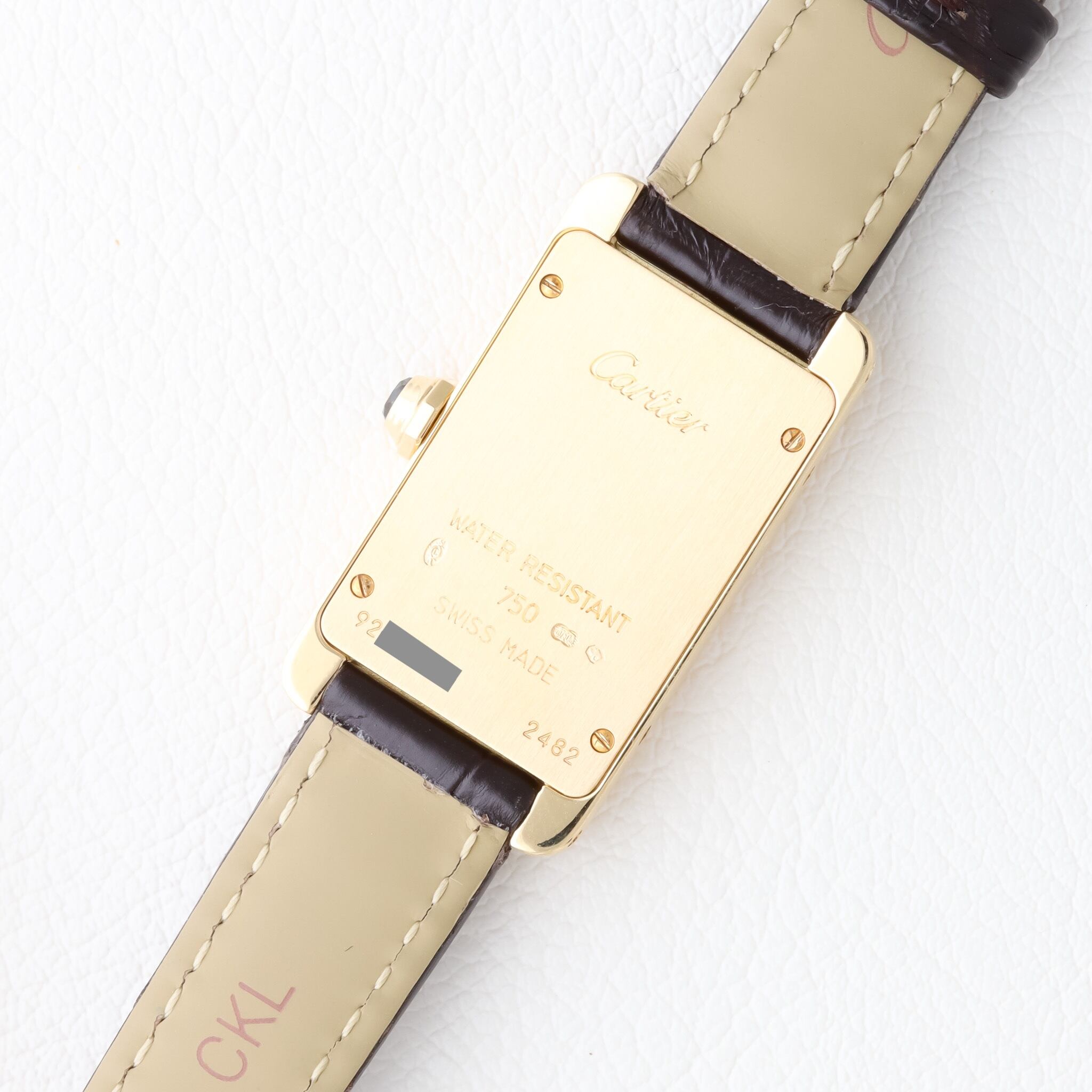 カルティエ タンクアメリカン SM ゴールド 純正ベルト | Ante Official