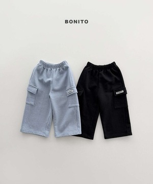 【予約】bonito French terry cargo pants