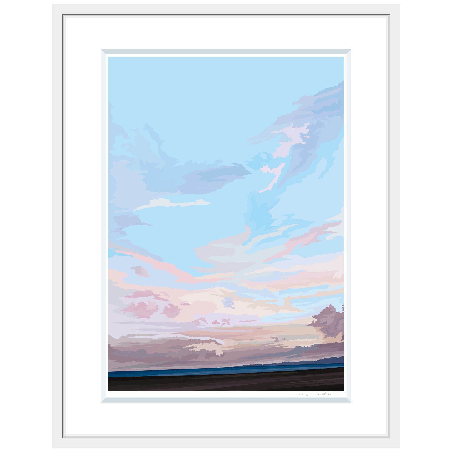 No.La-017「さようなら、ありがとう」ジクレープリント額装 L size