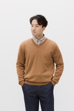 [12色]ウォッシャブルウール Vネックセーター