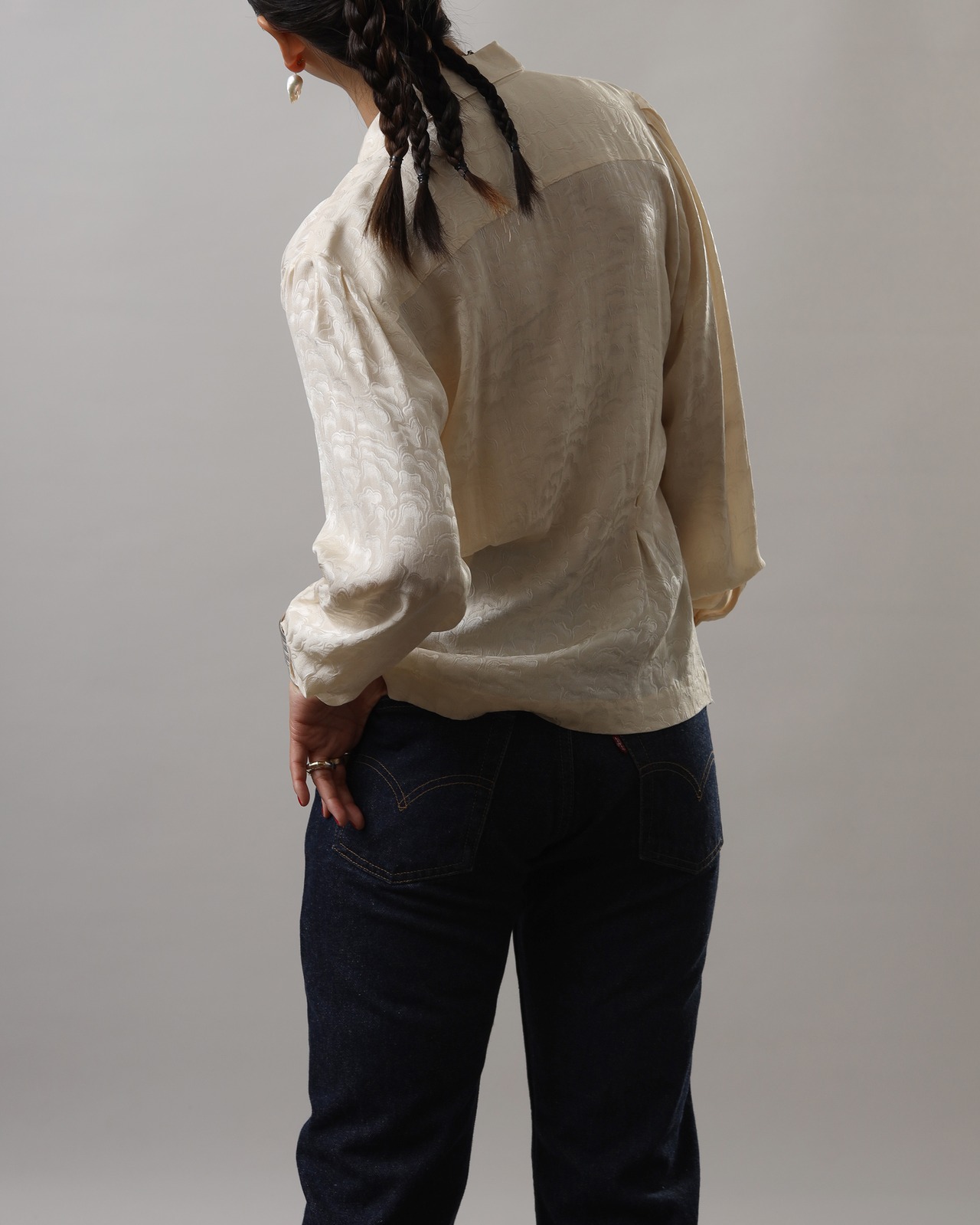 1980's Christian Dior / Jacquard Blouse