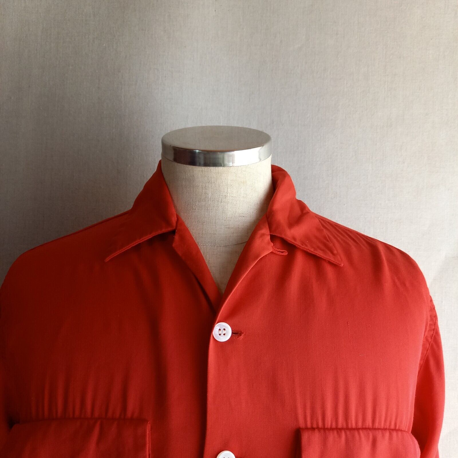 50年代～60年代 レーヨン開襟シャツ Mサイズ JOCKEY BRAND 