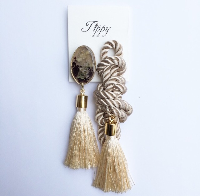 rope tassel pierce / earring