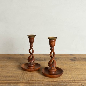 Candle Stand Set / キャンドル スタンド セット〈燭台・蝋燭・ロウソク・アンティーク・ヴィンテージ〉 112497