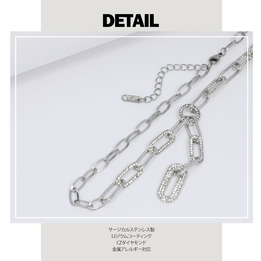 189sNc【人気】ダイヤ　ネックレス CZ スマイル　シルバーチェーン 189sNc【人気】ダイヤ ネックレス CZ スマイル シルバーチェーン