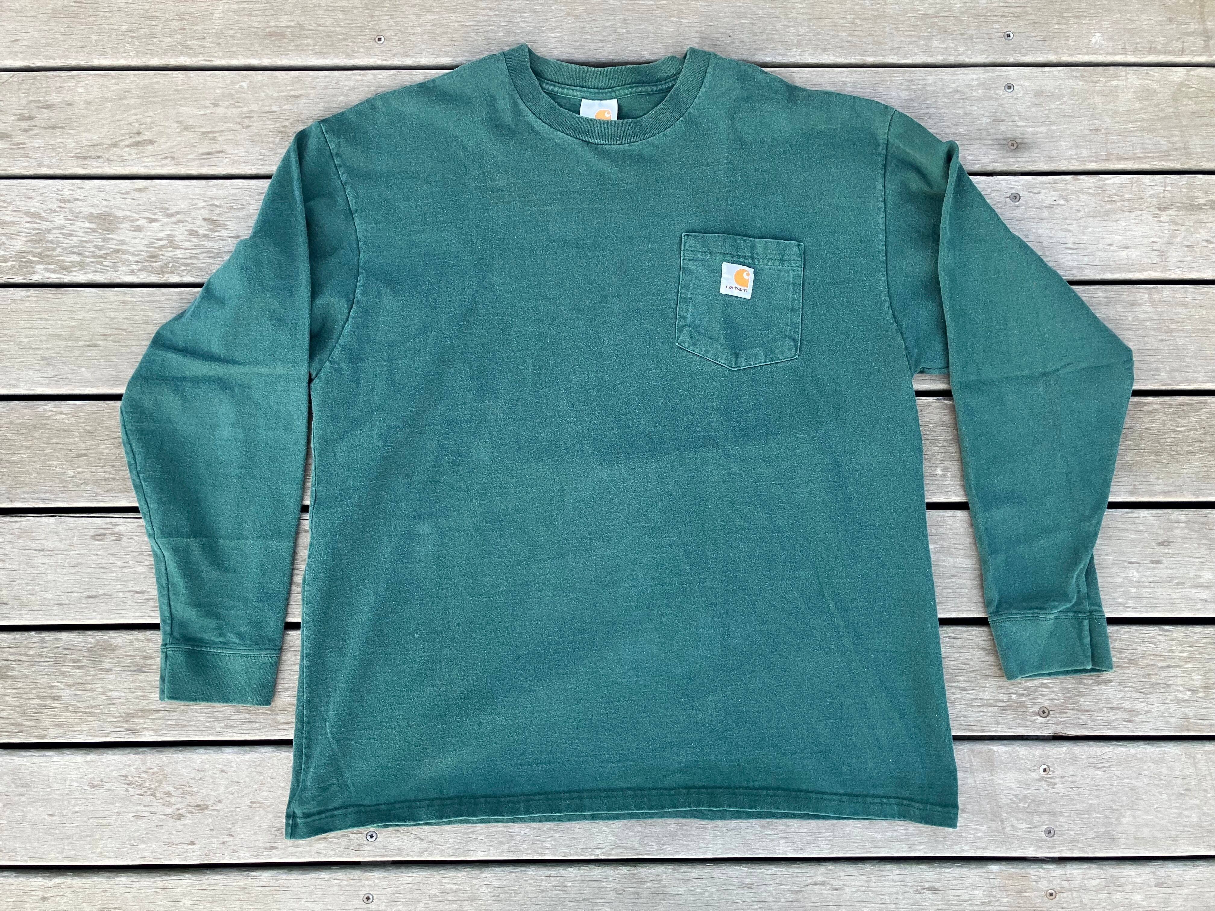carhartt 90s LONG SLEEVE TEE GREEN