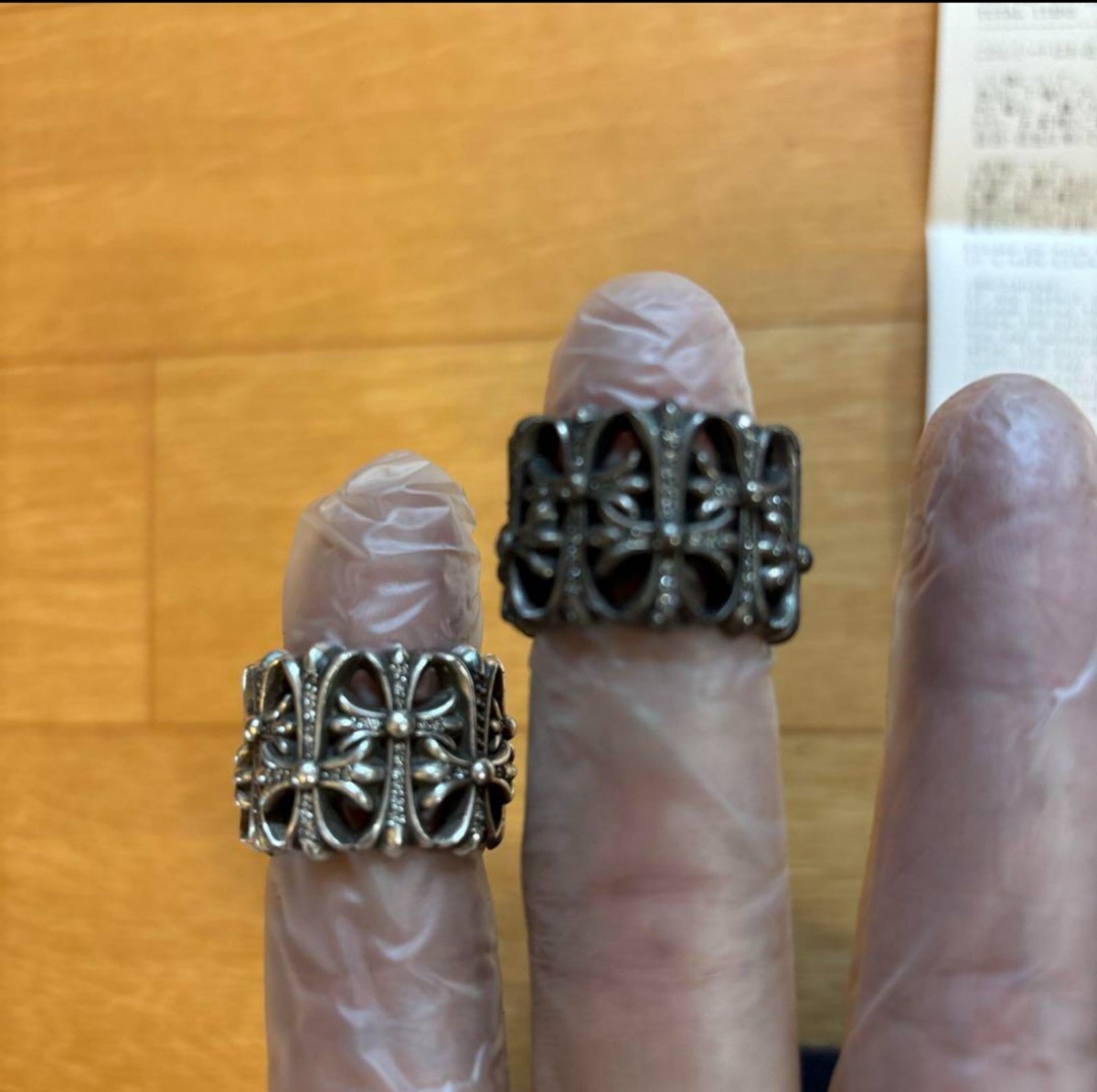 CHROME HEARTS クロムハーツ セメタリークロス リング パヴェダイヤ  