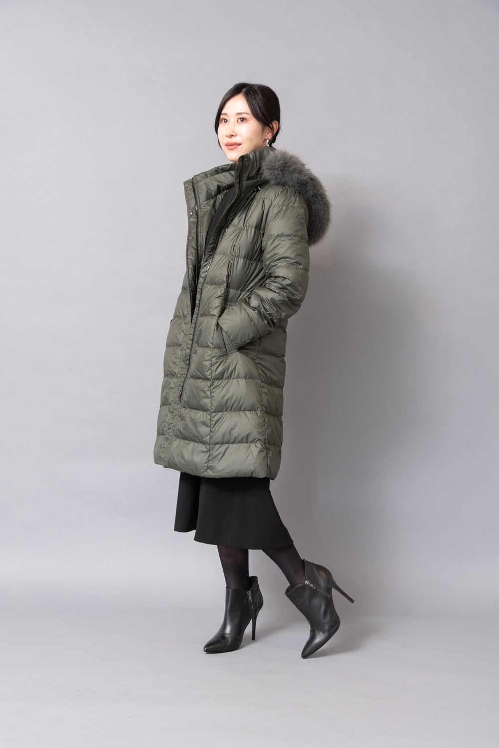 送料無料】エコファー付き軽量フードダウンコート | ReCHARELL