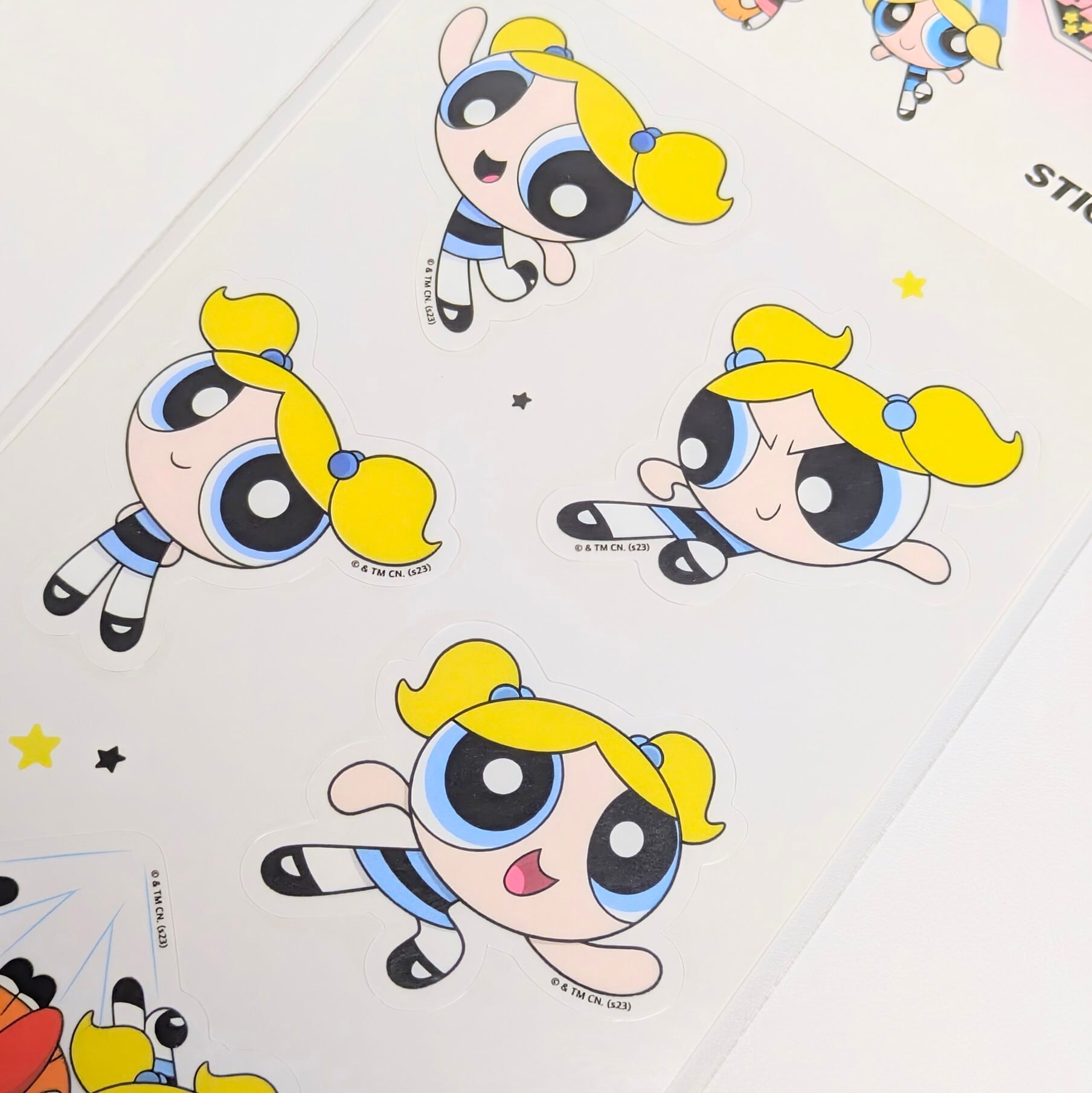送料無料!【 The Powerpuff Girls / パワーパフガールズ 】STICKER(ステッカー) KOREA LIMITED 〚アメリカン雑貨 アメトイ〛