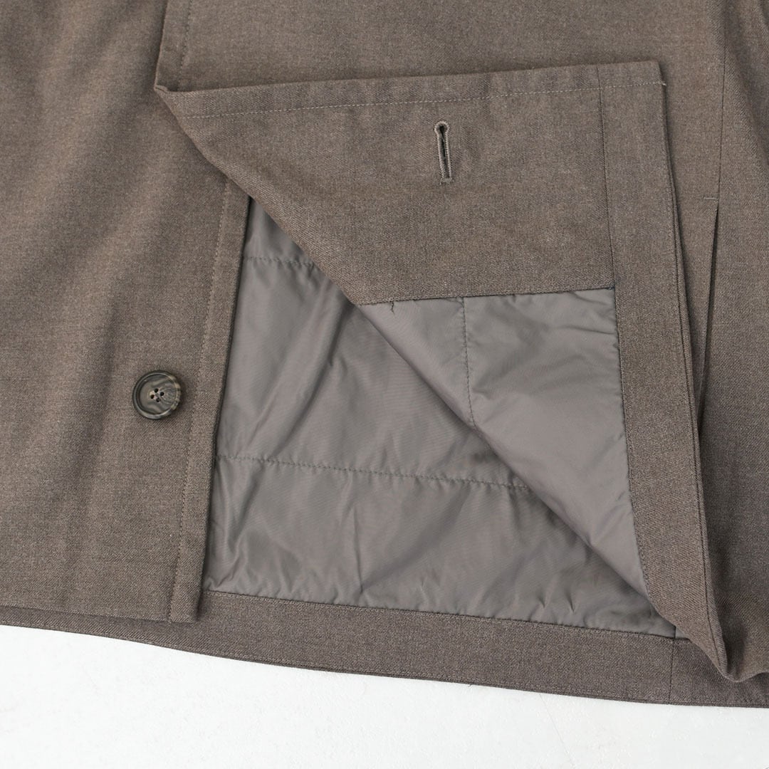 DANTON [ダントン] W WOOL LIKE INSULATION HOODED WIDE JACKET [DT