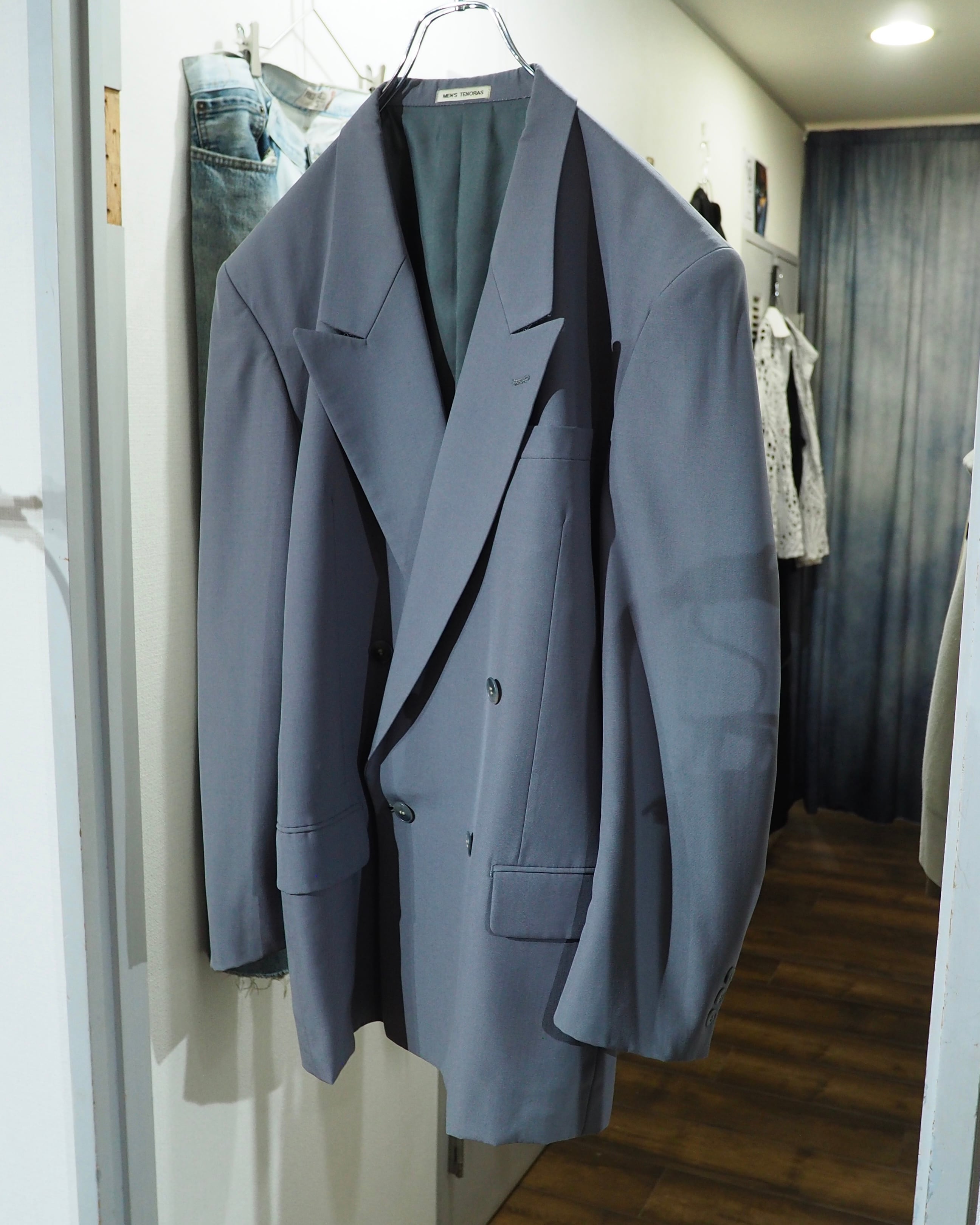 1980 ‐ 90s " MEN'S TENORAS ‐ Pure Wool " Vintage Double Breasted Tailored Jacket