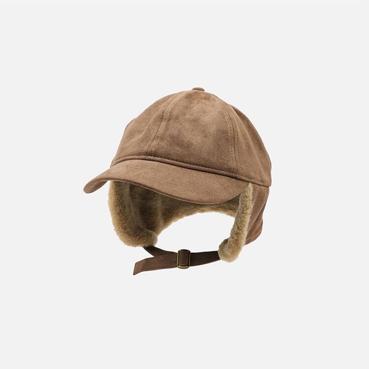 ★PLUS VELVET WINTER DUCK TAN HAT　　　A0400