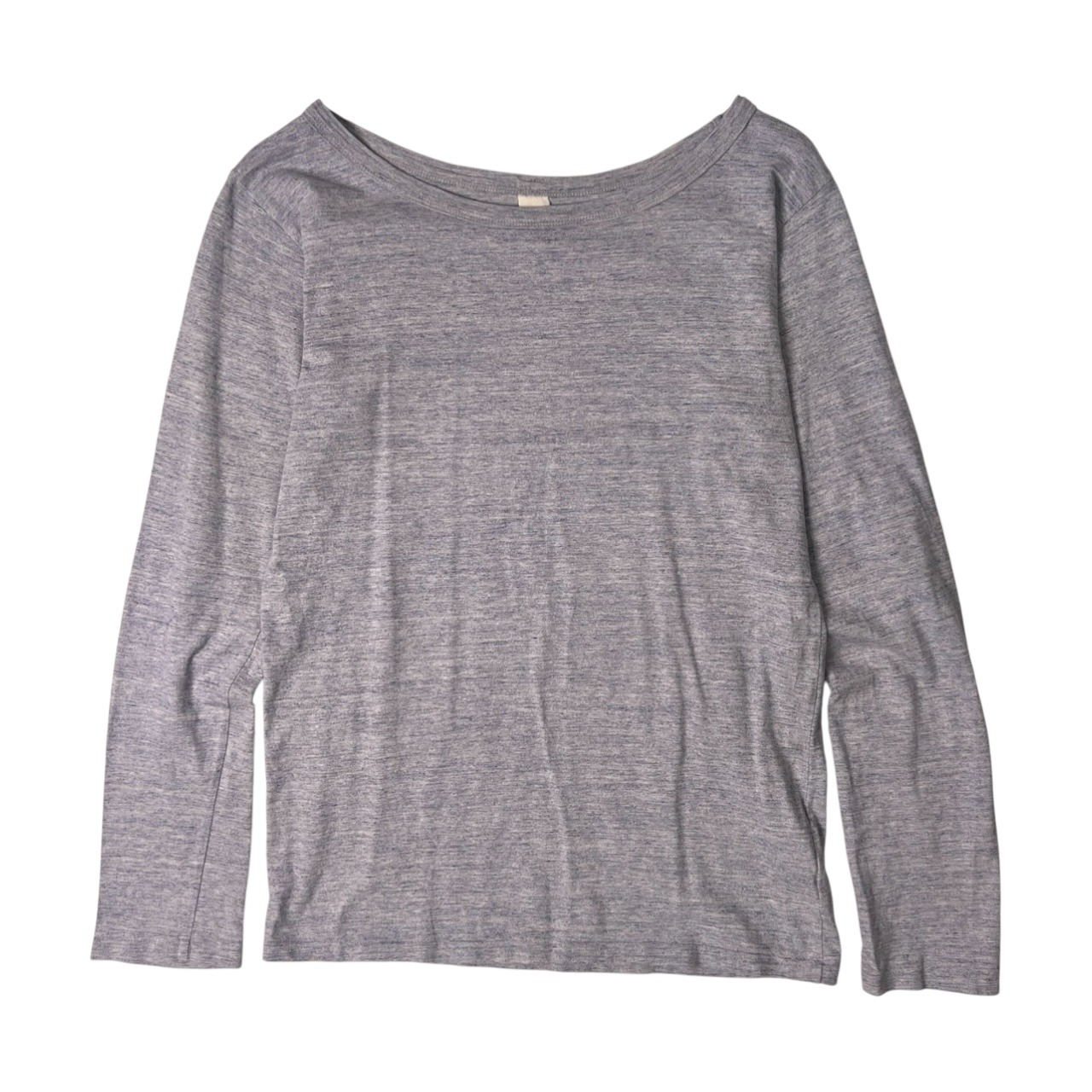 45rpm フォーティーファイブアールピーエム コットン 長袖Tシャツ 2/ブルー アイボリー