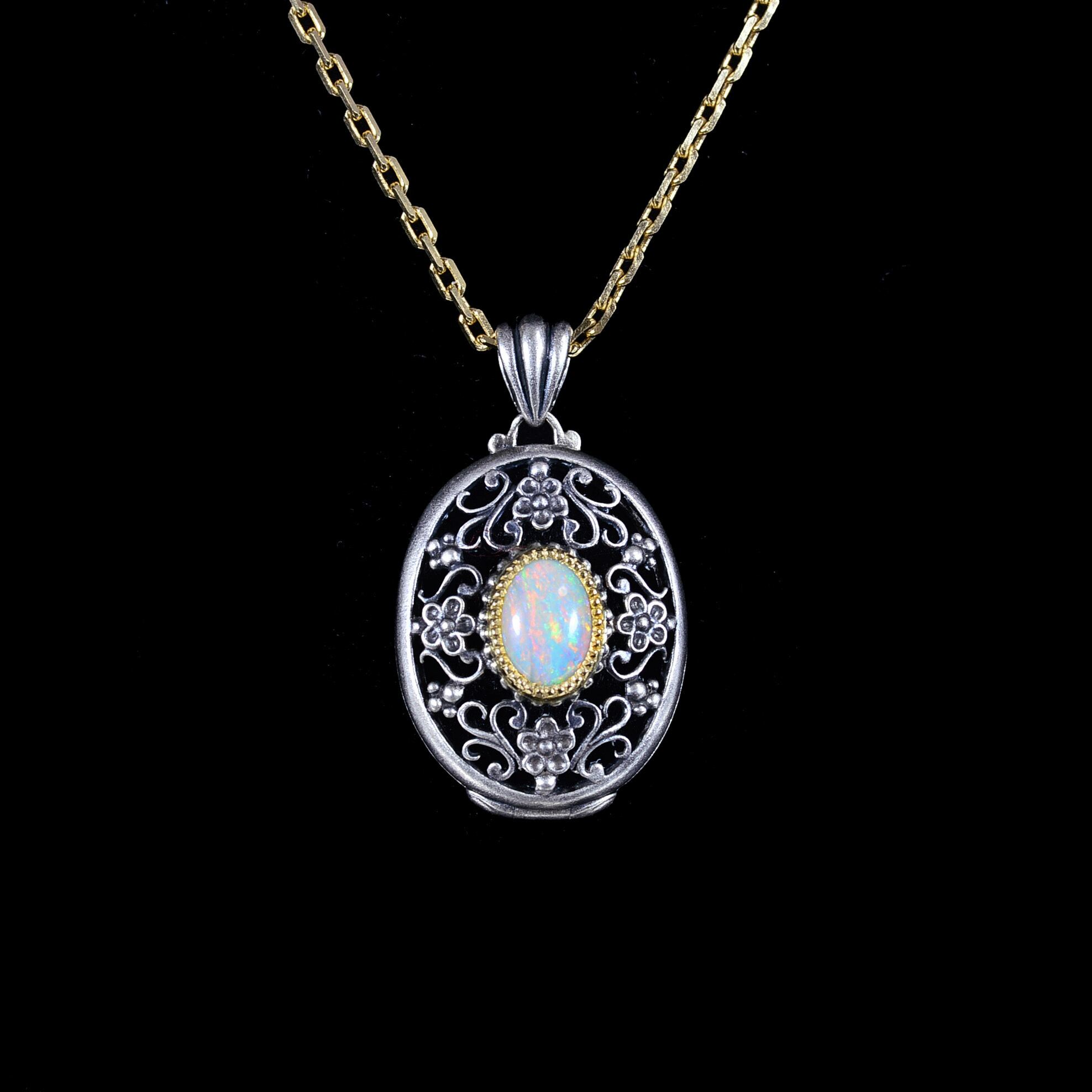 Grace｜グレース ロケット＆アロマ ペンダント (K18 ＆ SV925