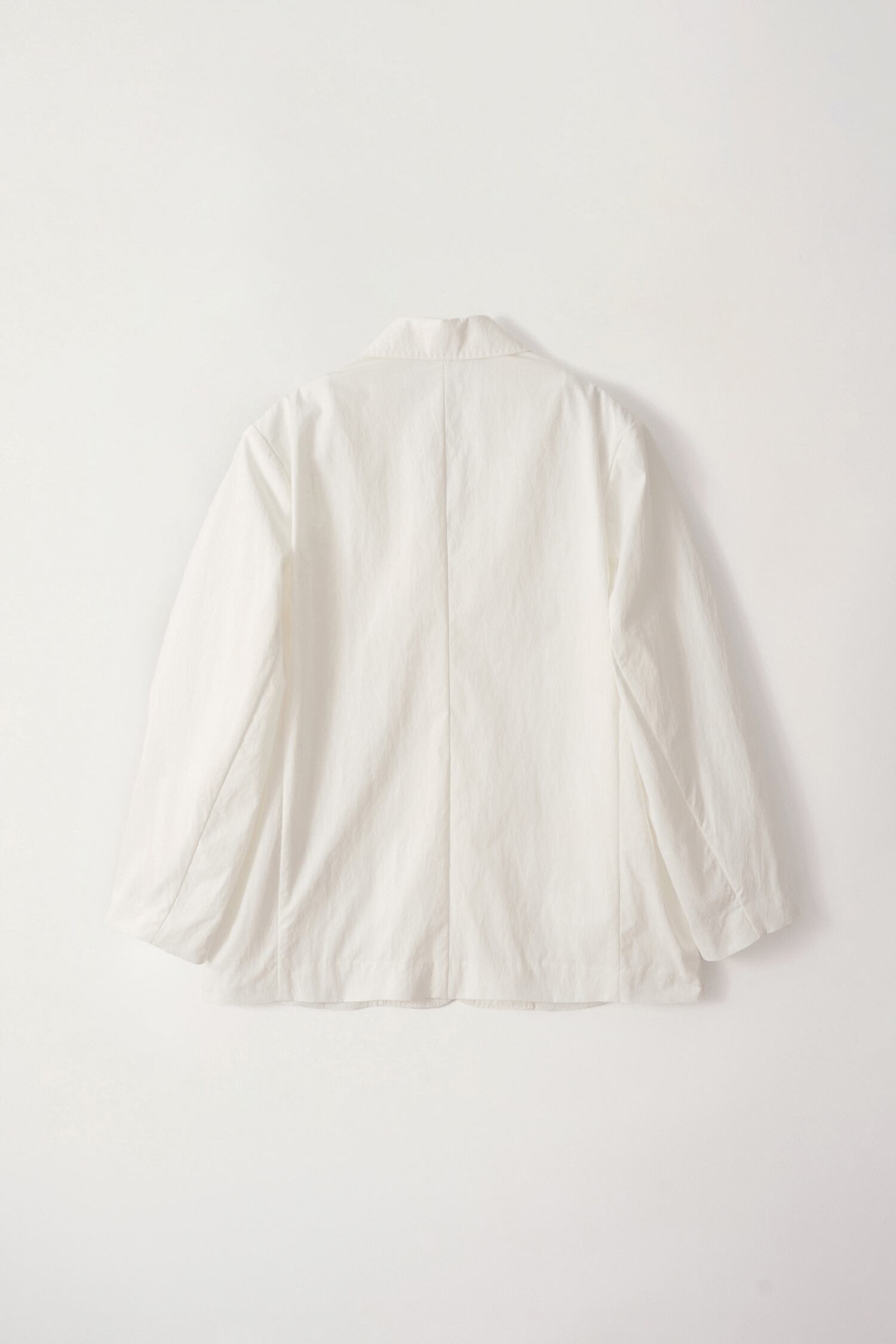 NOTHING WRITTEN] Single oversized cotton jacket (White) 正規品