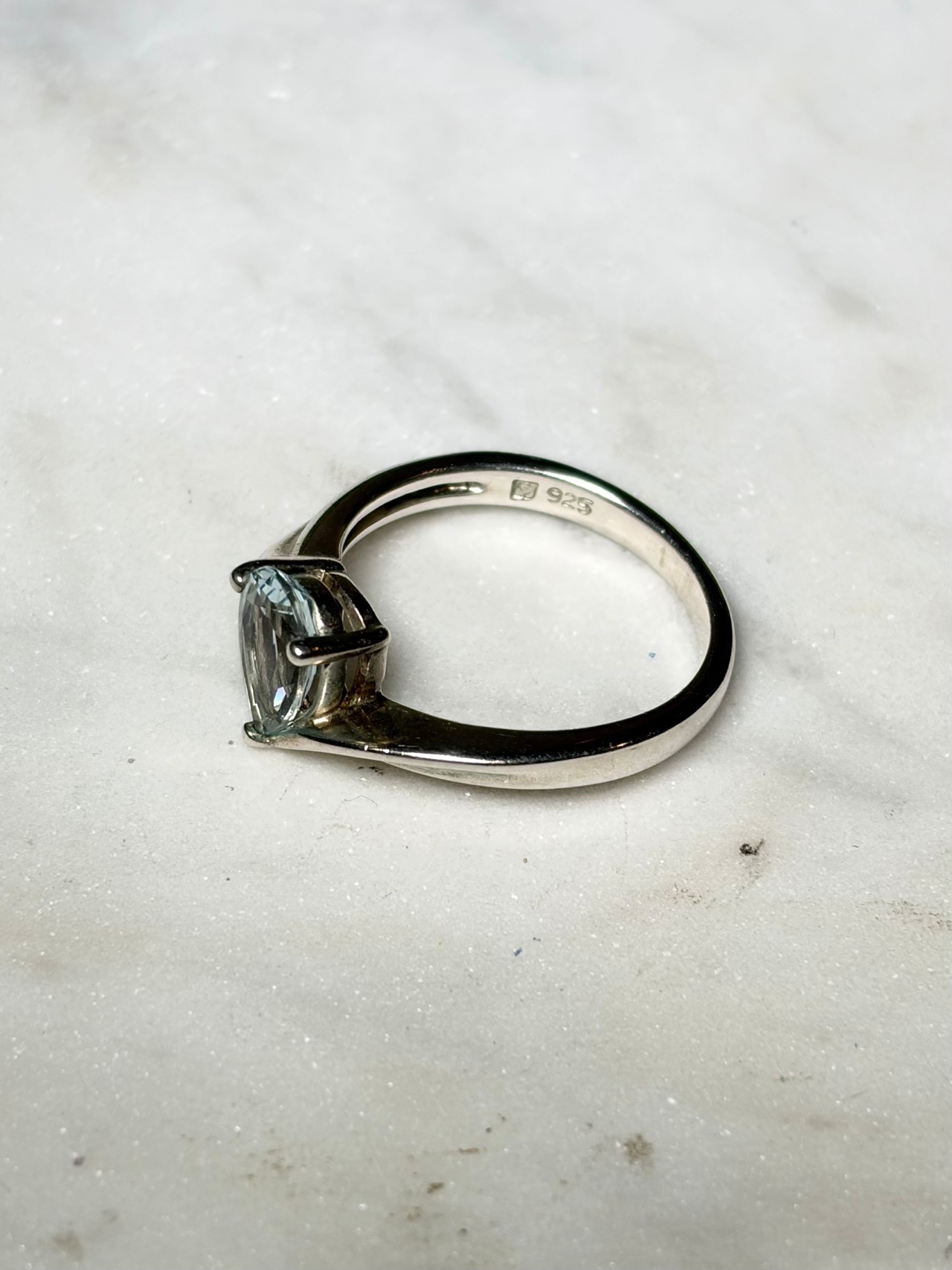 vintage silver paste ring