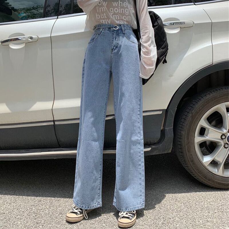 スーパーファイヤーセックパンツレディース2020新夏バージョンのハイウエストスリムルーズワイドレッグジーンズストレートモップパンツ 萌量不足64977811213