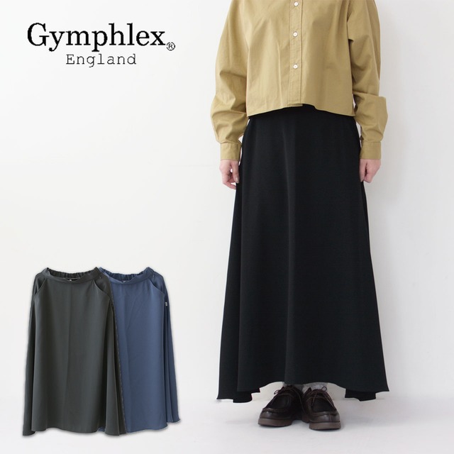 Gymphlex [ジムフレックス] FLARED SKIRT [GY-F0052PGG] フレアスカート・ロングスカート・スカート・上品な綺麗めスカート・LADY'S [2024SS]