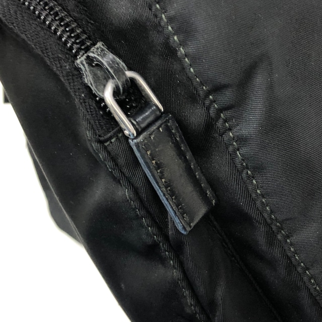 PRADA プラダ ショルダーバッグ ブラック トライアングルロゴ ナイロン ダブルポケット vintage ヴィンテージ オールド se4edp
