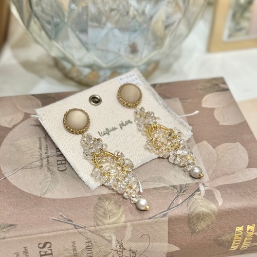 Kafuu plus パールアクセサリー　ピアス　(A52-42-3) 1
