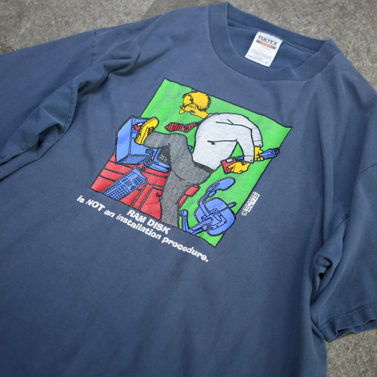 computer joke print tee