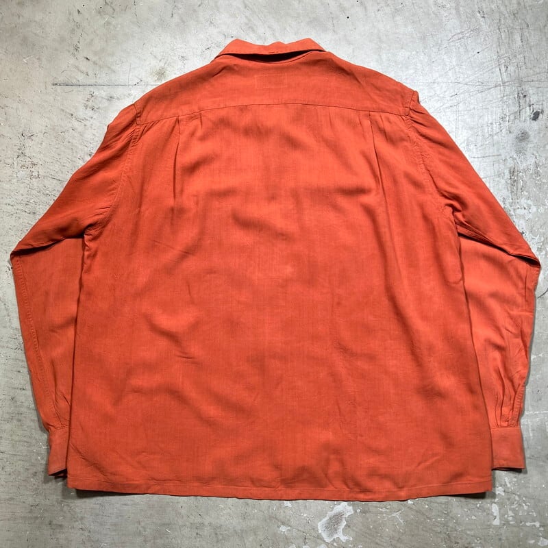 50's 60's 70s vintageレーヨンシャツロカビリー 50s ブラック レーヨンシャツ ロカビリー 50年代 ビンテージ