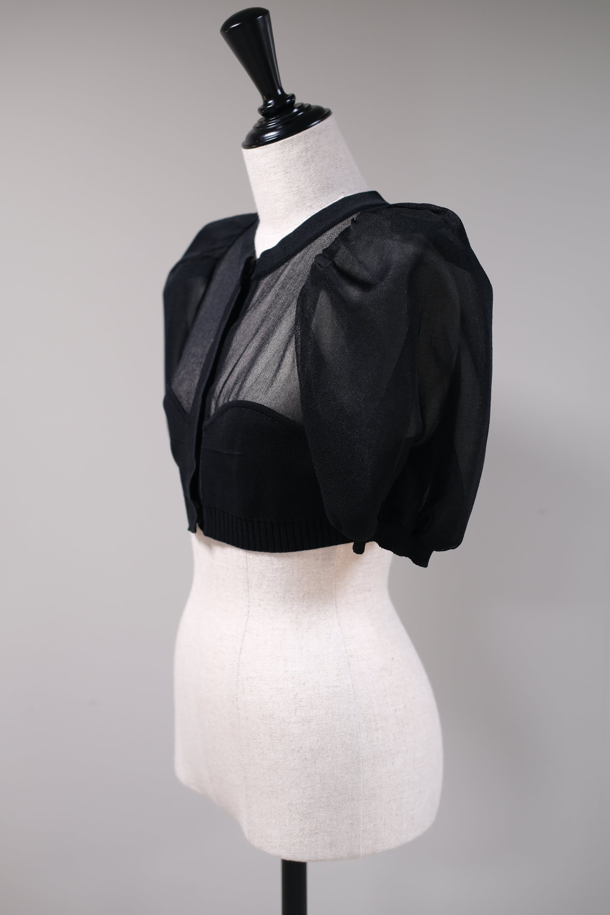 FETICO】PUFF SLEEVE KNIT TOP | loop