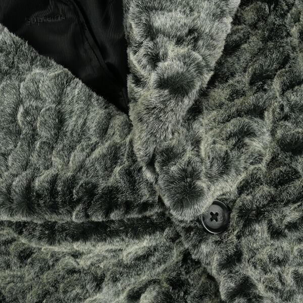 Size【L】 SUPREME シュプリーム 23SS Croc Faux Fur Overcoat Black