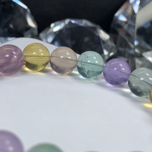 可愛い発色☆フローライト・ブレスレット