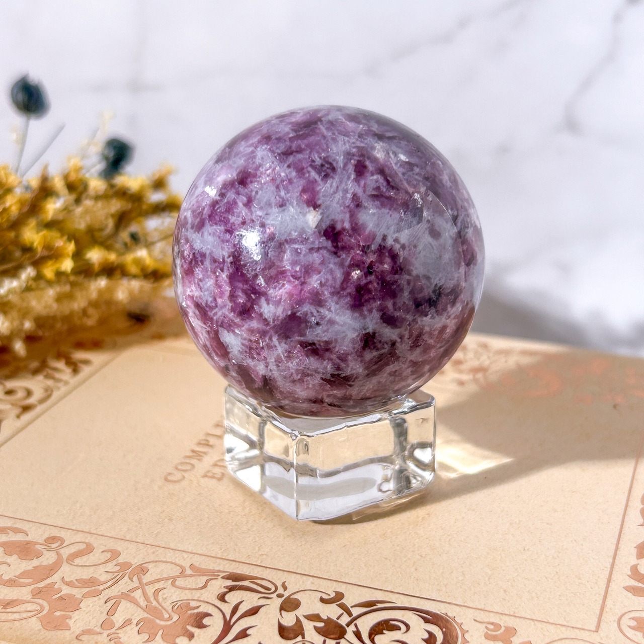 レピドライト(パープルマイカ) スフィア