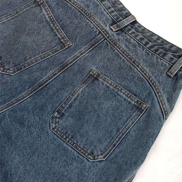 Carolingian cargo denim pants A00142