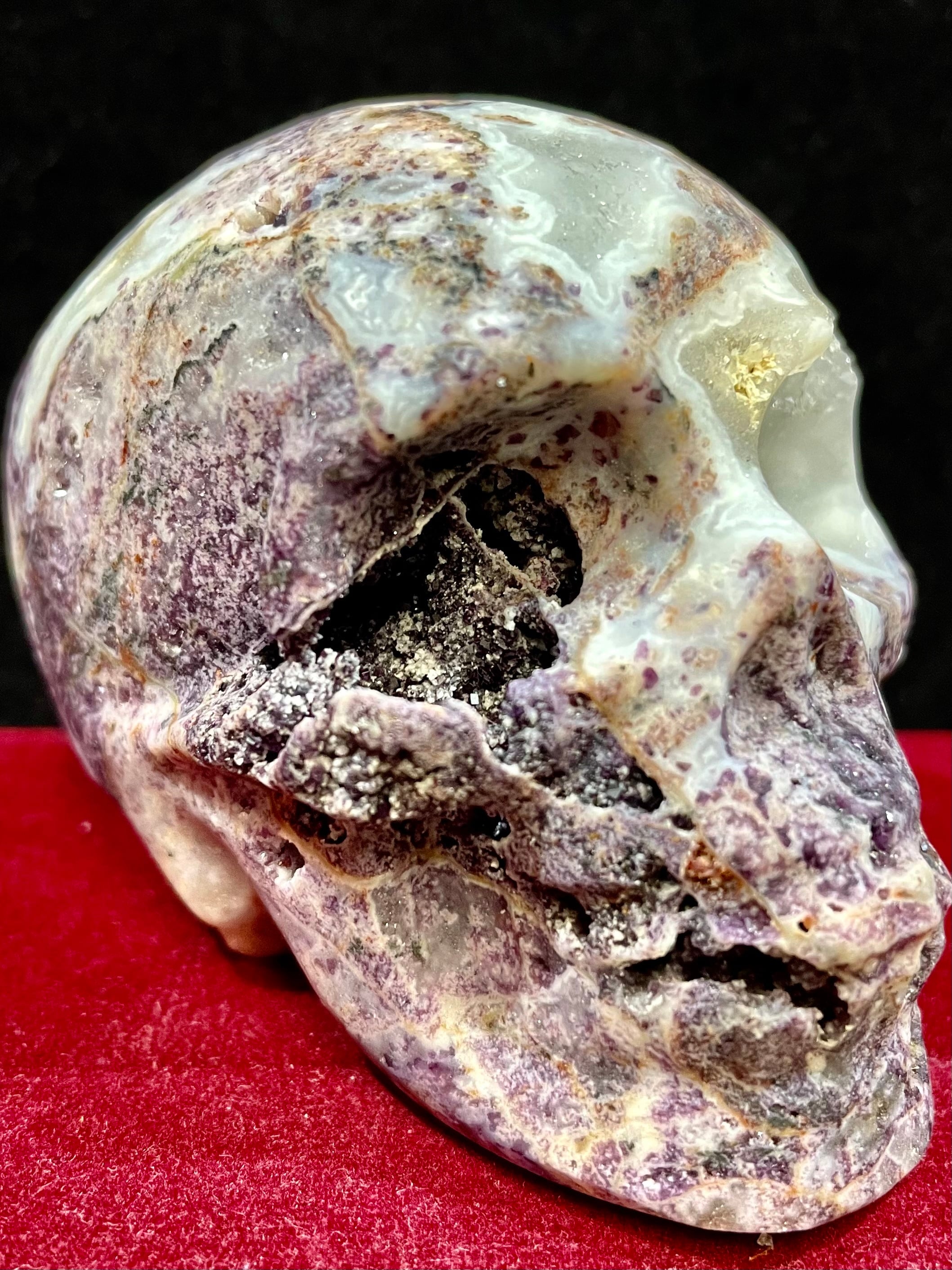 15) 復活再生!「ドクロ」ジオード水晶(大型)